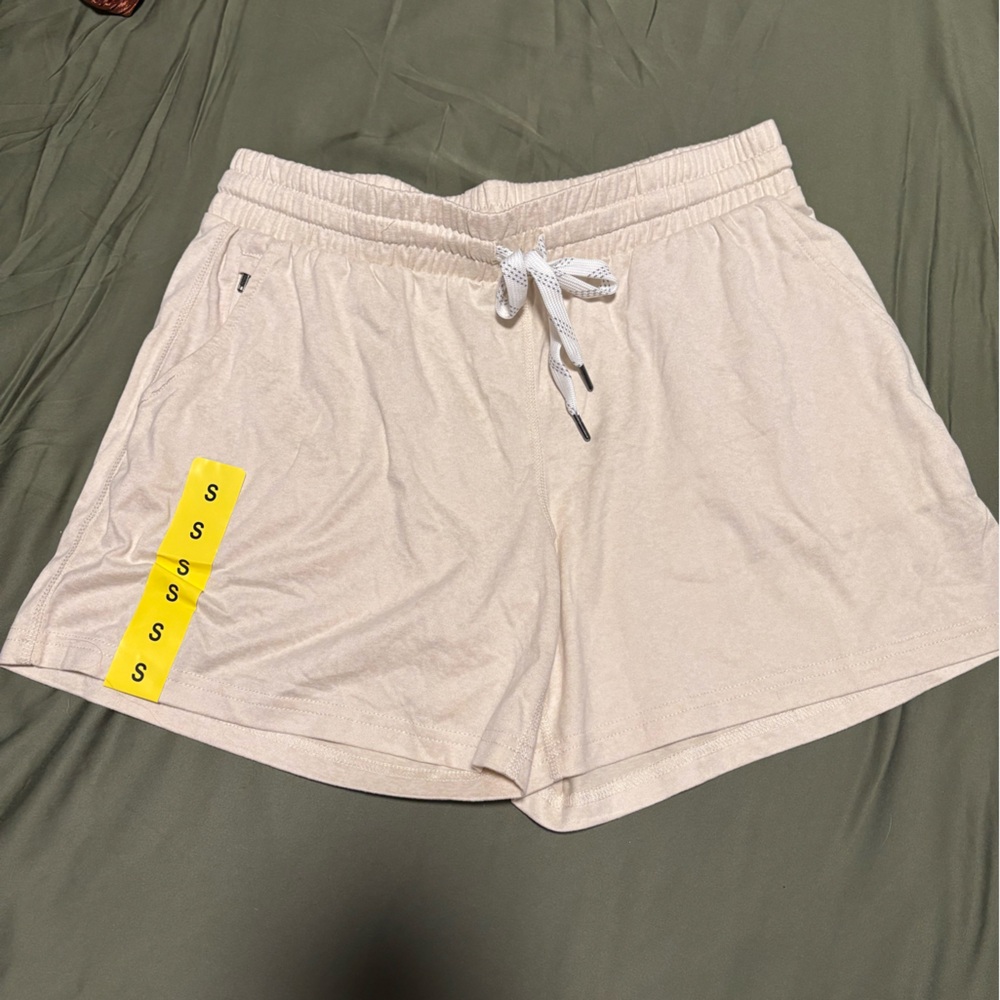 Pacific Trail Off-White Elastic Waist Shorts